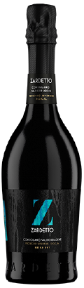 Small bottle of Zardetto prosecco